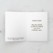 Het licht glanst in de Duisternis Feestdagen Kaart (Binnen)