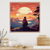 Het licht in het donker: een retro-reflectie poster (Keuken)