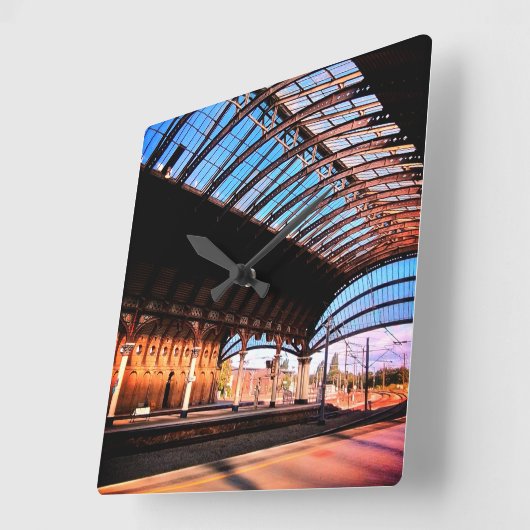 Het licht in het station vierkante klok (Hoek)