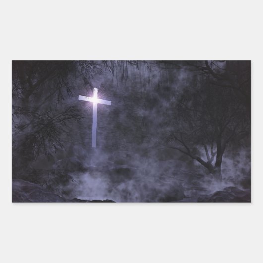 Het licht is aanstekers rechthoekige sticker (Voorkant)