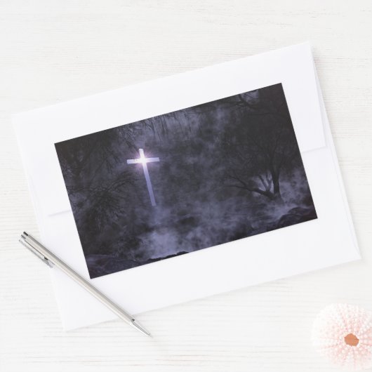 Het licht is aanstekers rechthoekige sticker (Envelop)