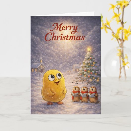 Het licht is geboren. kaart (Gele Bloem)