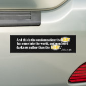 Het licht is gekomen bumpersticker (Op auto)