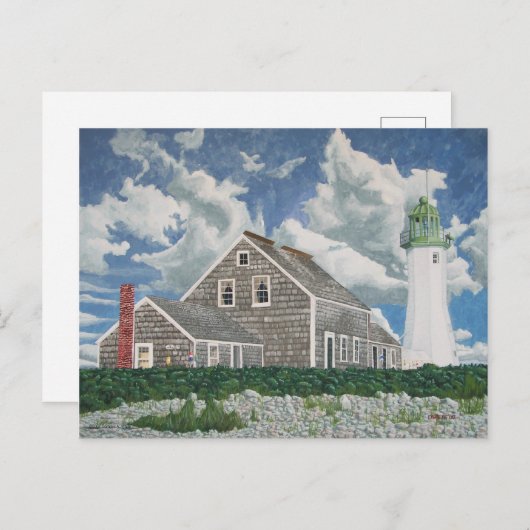 Het Licht Keeper's Huis Briefkaart (Voorkant / Achterkant)