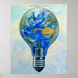 Het licht op de wereld poster