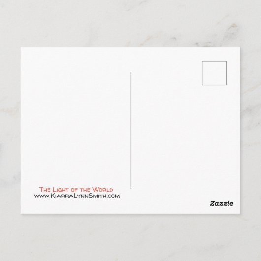 Het licht op het Briefkaart van de wereld (Achterkant)