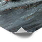 Het licht op Skagen Reef Painting Poster (Hoek)