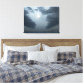"Het licht schijnt in de duisternis" Canvas Afdruk (Insitu (Slaapkamer))