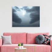 "Het licht schijnt in de duisternis" Canvas Afdruk (Insitu (Woonkamer))
