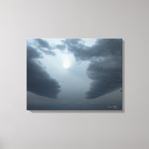 "Het licht schijnt in het donker" Canvas Afdruk