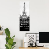Het licht tussen twee Poster van Towers (Thuiskantoor)