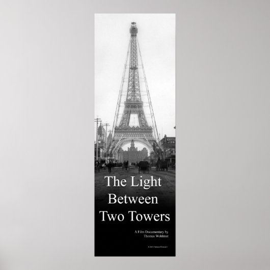 Het licht tussen twee Poster van Towers (Voorkant)