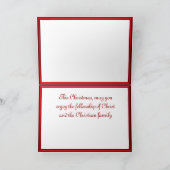 Het licht van Christus gaat door Feestdagen Kaart (Binnen)