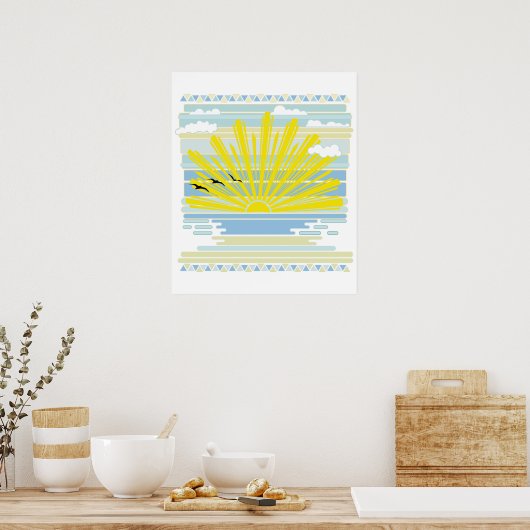 Het licht van de dageraad poster (Keuken)