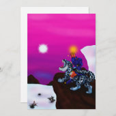 Het licht van de kerstfantasie van de Hoop schilde Kaart (Voorkant / Achterkant)