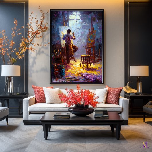 Het licht van de kunstenaar - Studio Moment in Exp Poster