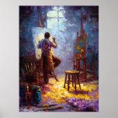 Het licht van de kunstenaar - Studio Moment in Exp Poster (Voorkant)