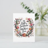 Het Licht Van De Leiding Is Moederliefde Feestdagenkaart (Staand voorkant)
