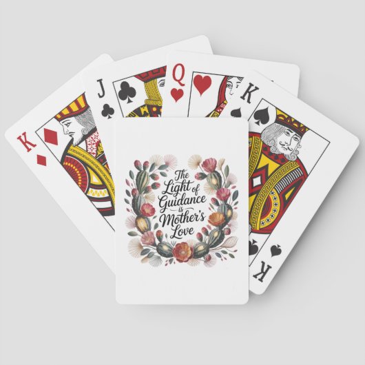 Het Licht Van De Leiding Is Moederliefde Pokerkaarten (Achterkant)