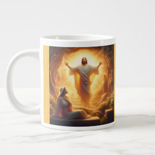Het Licht van de Opstanding: Jezus Christus Staat Grote Koffiekop