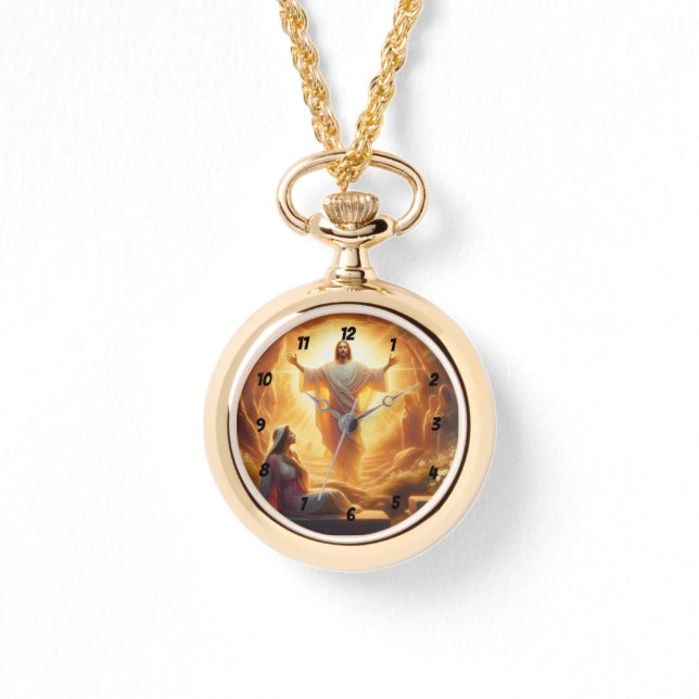 Het Licht van de Opstanding: Jezus Christus Staat  Horloge (Voorkant)