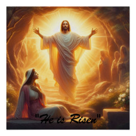 Het Licht van de Opstanding: Jezus Christus Staat  Perfect Poster