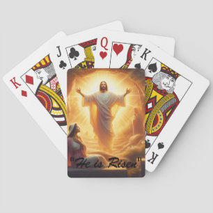 Het Licht van de Opstanding: Jezus Christus Staat Pokerkaarten