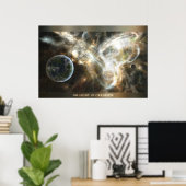 Het licht van de schepping poster (Thuiskantoor)