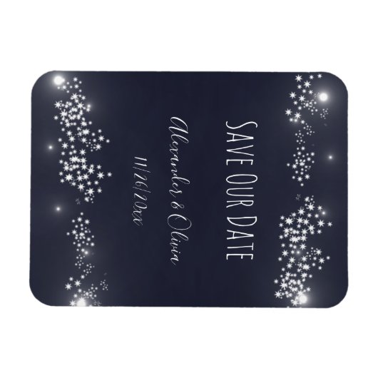 Het Licht van de ster bewaart de Datum Magnet Magneet (Horizontaal)