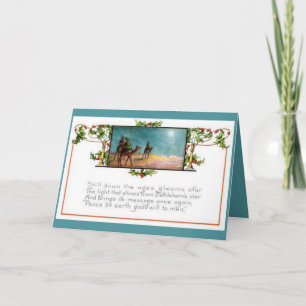 Het licht van de ster van Bethlehem Feestdagen Kaart