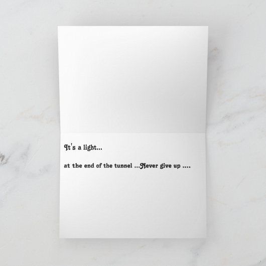 Het Licht van de tunnel Kaart (Binnen)