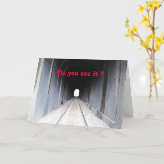 Het Licht van de tunnel Kaart (Gele Bloem)