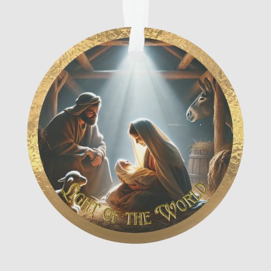 Het licht van de wereld Acryl Ornament (achterkant)