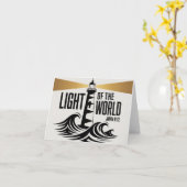Het licht van de wereld Christelijk Kaart (Gele Bloem)