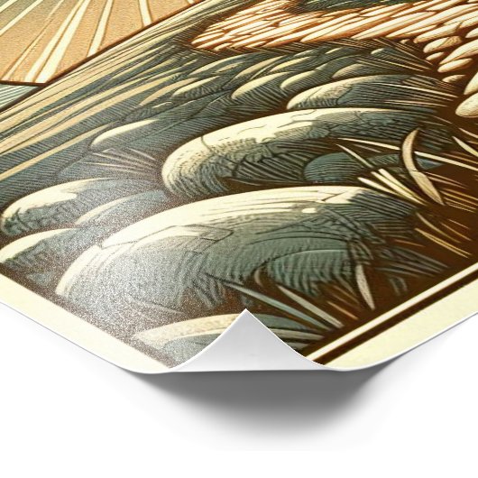 Het licht van de wereld foto afdruk (Hoek)