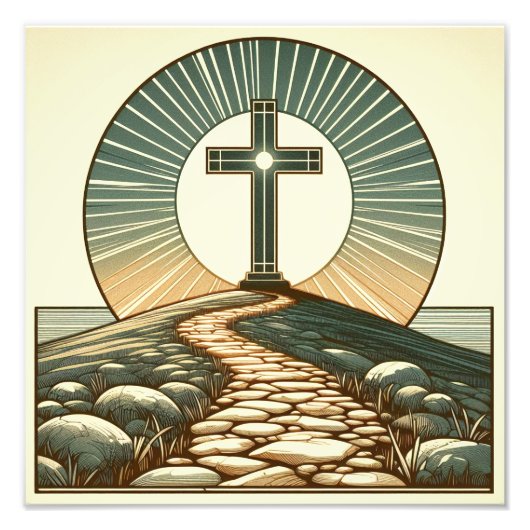 Het licht van de wereld foto afdruk (Voorkant)