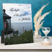 Het licht van de wereld is Jezus. Fotoplaat (Zijkant)