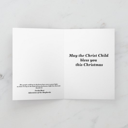 Het licht van de wereld Jezus Kerstmis Feestdagen Kaart (Binnen)