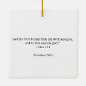 Het licht van de wereld Jezus Kerstmis Keramisch Ornament (Achterkant)