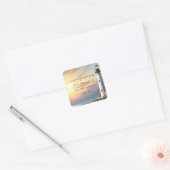 Het licht van de wereld Johannes 8:12 Vierkante Sticker (Envelop)