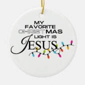 Het licht van de wereld keramisch ornament (Voorkant)