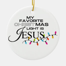 Het licht van de wereld keramisch ornament