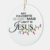 Het licht van de wereld keramisch ornament (Links)