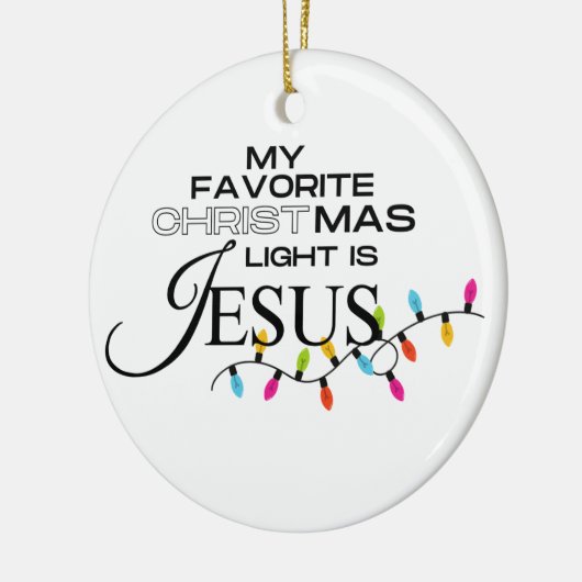 Het licht van de wereld keramisch ornament (Links)