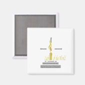 Het licht van de wereld magneet (Voorkant / Achterkant)