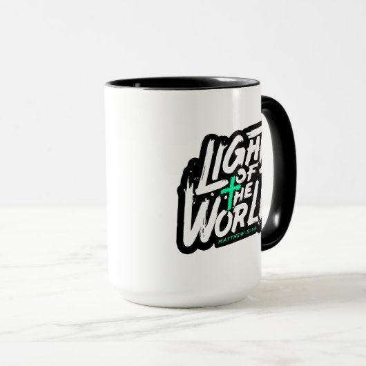 Het licht van de wereld Matteüs 5:14 Mok (Voorkant rechts)