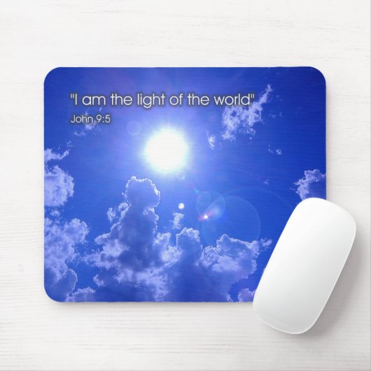 Het licht van de wereld - mousepad muismat (Met muis)