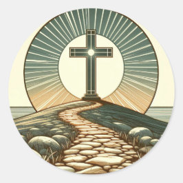 Het licht van de wereld ronde sticker