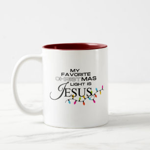 Het licht van de wereld tweekleurige koffiemok