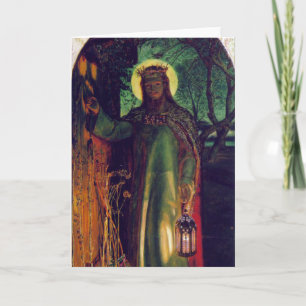 Het licht van de wereld. William Holman Hunt. 1854 Feestdagen Kaart